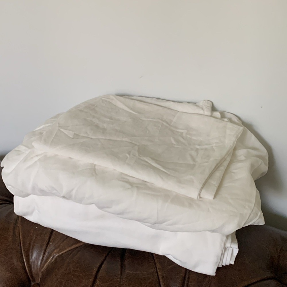 IKEA Fargmara twin sheets 100% Cotton‎ set of 3 pieces white